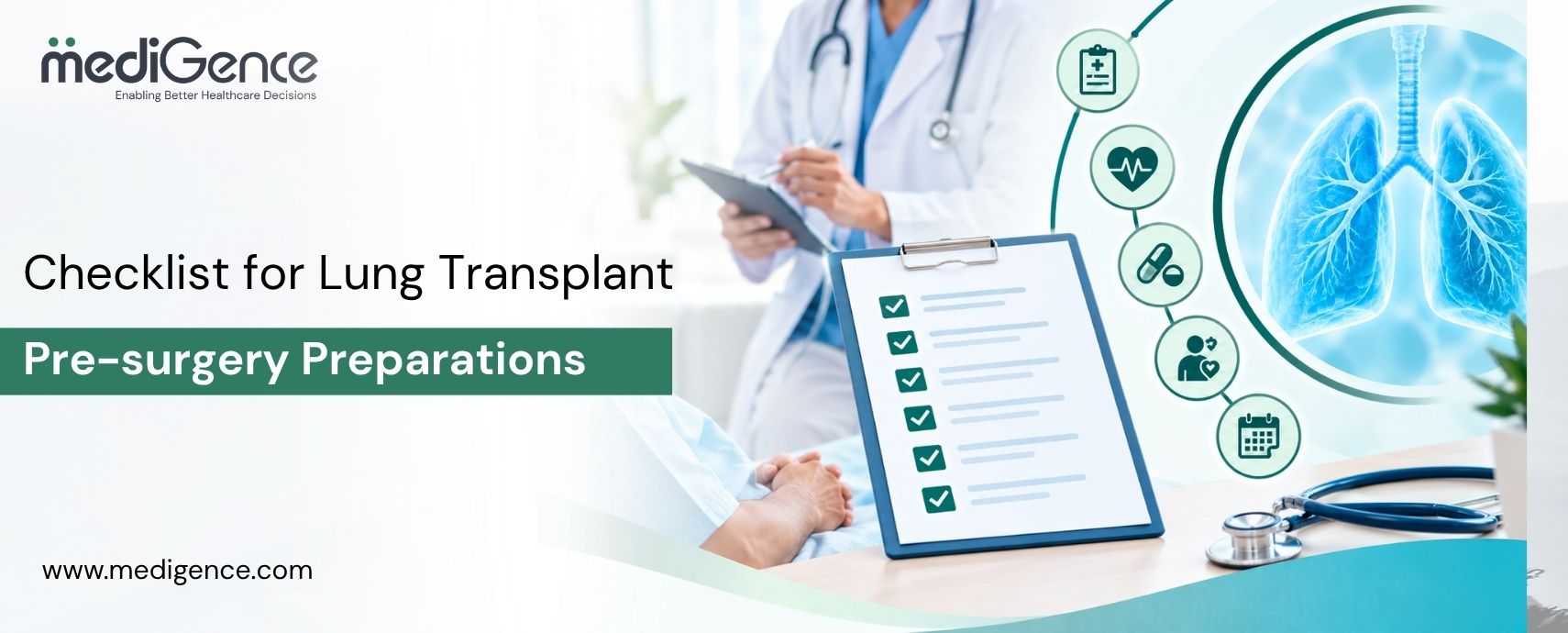 قائمة التحقق من الاستعدادات قبل جراحة زراعة الرئة