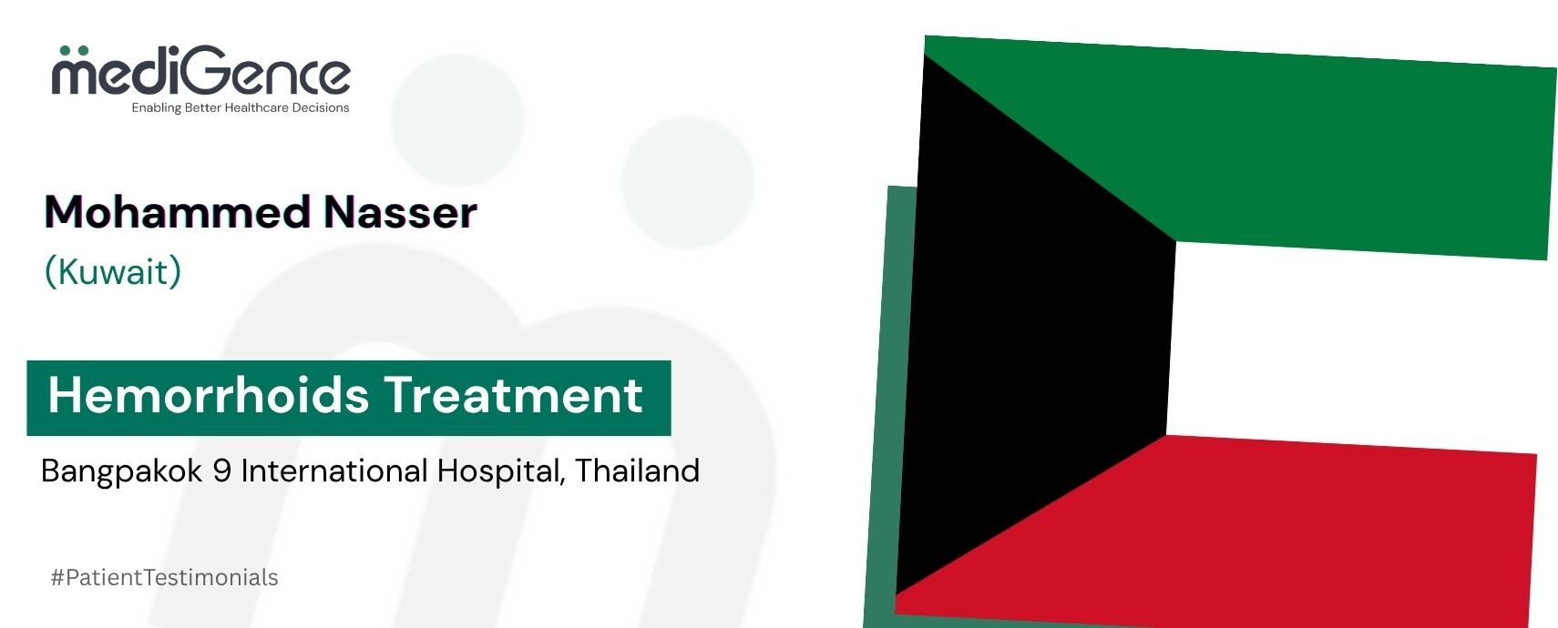 De Kuwait a Tailandia: El viaje de Mohammed Nasser hacia la atención médica.